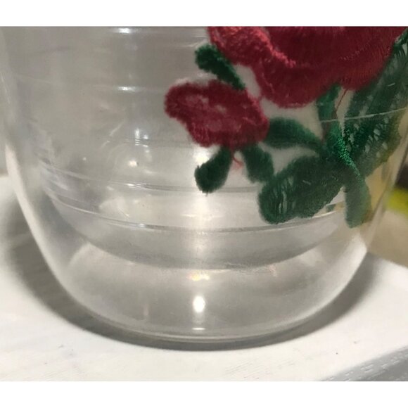 Tervis Tumblers Embroidered Floral Acrylic Tumblers Red, Pink, Yellow Roses 4" - Picture 8 of 10